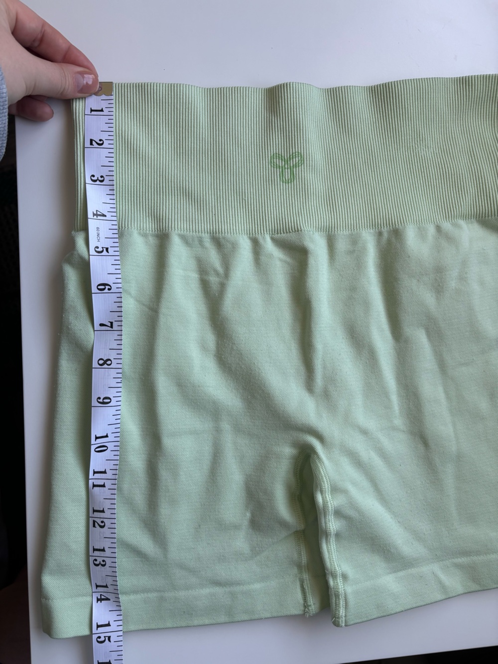 TNA mint green women’s workout shorts
